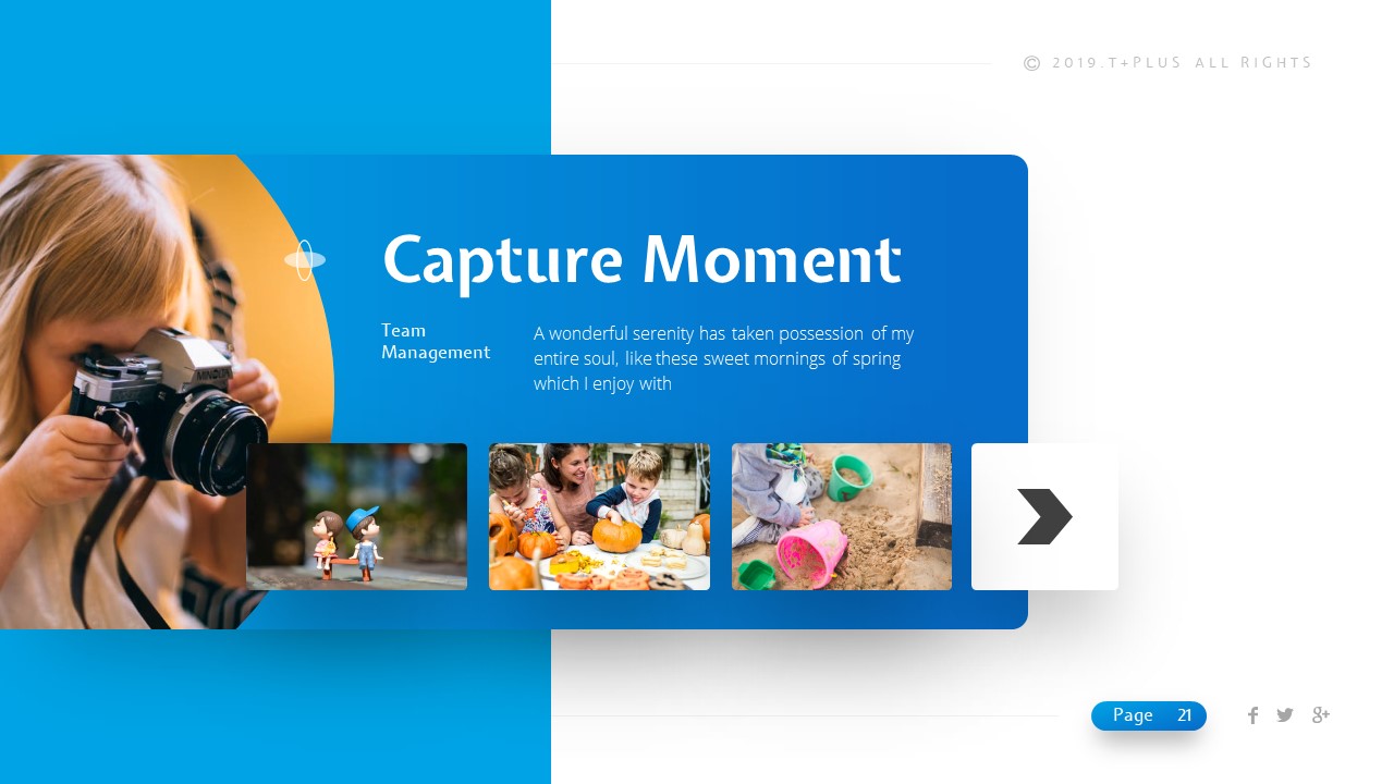 T-Plus Morph Creative PowerPoint Template, Presentation Templates
